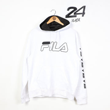 Vintage Fila Hoodie Spell Out Logo