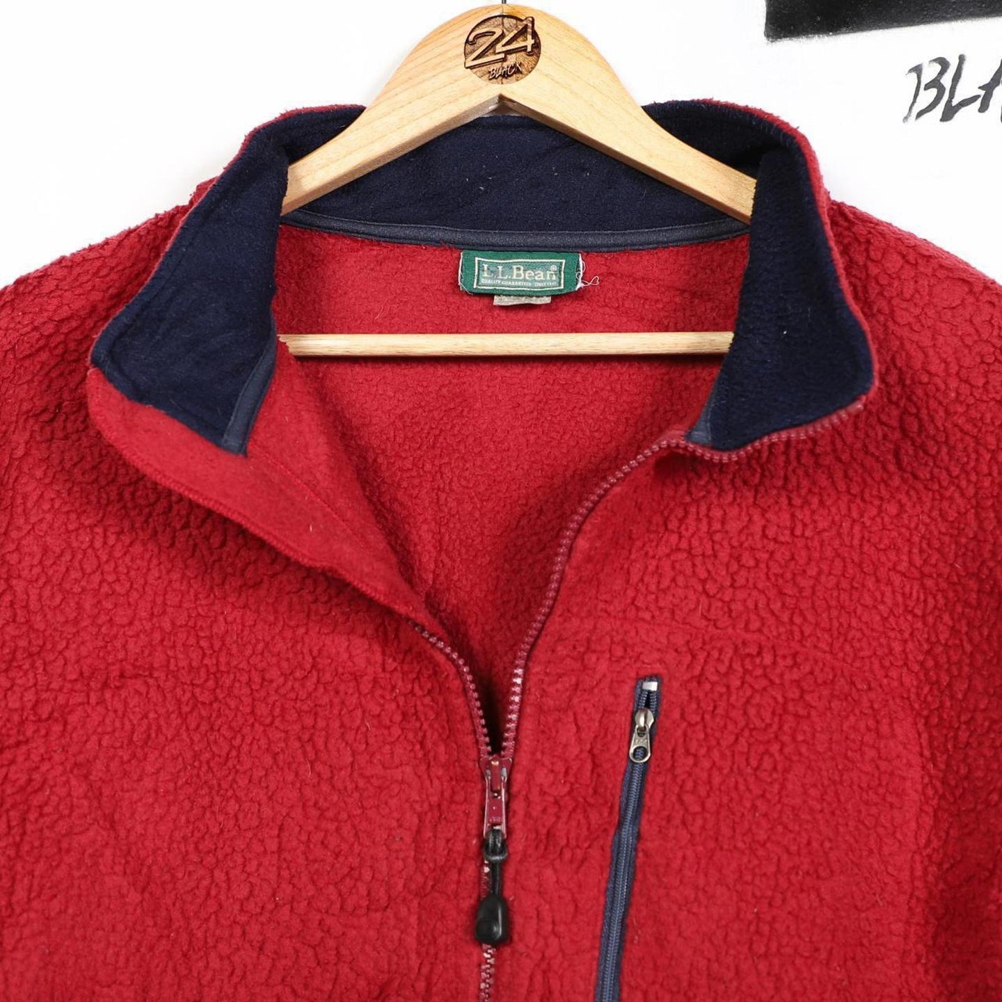 L.L.Bean Men's Red Fleece Jacket
