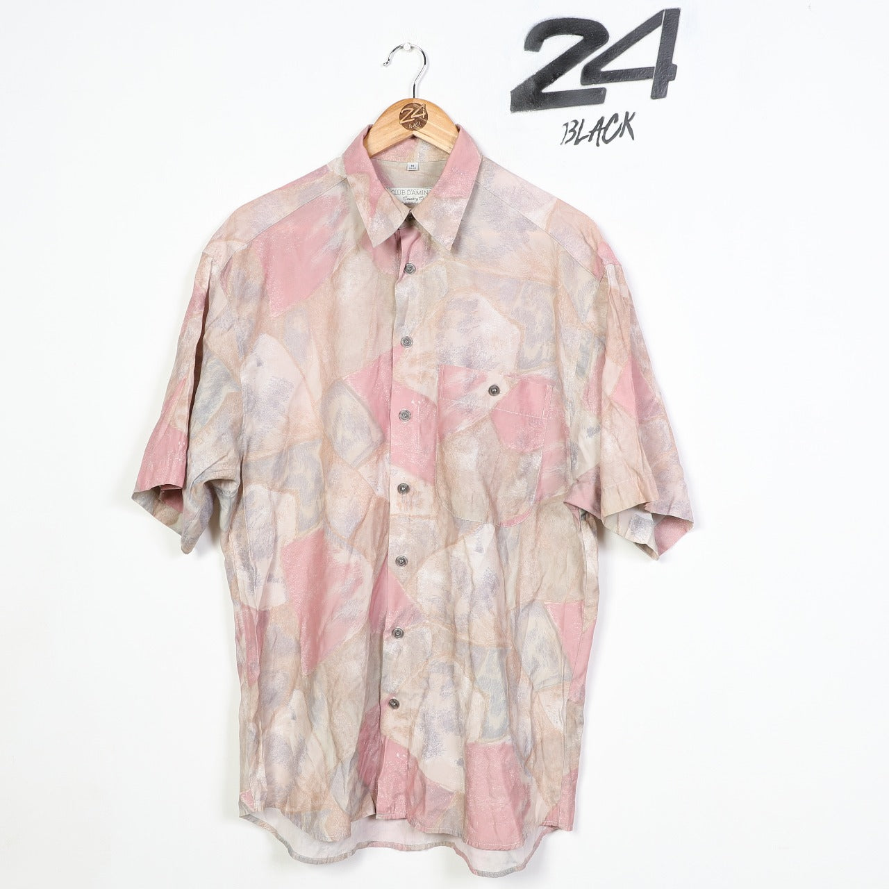 Vintage Club D'Amingo Abstract Silk Shirt