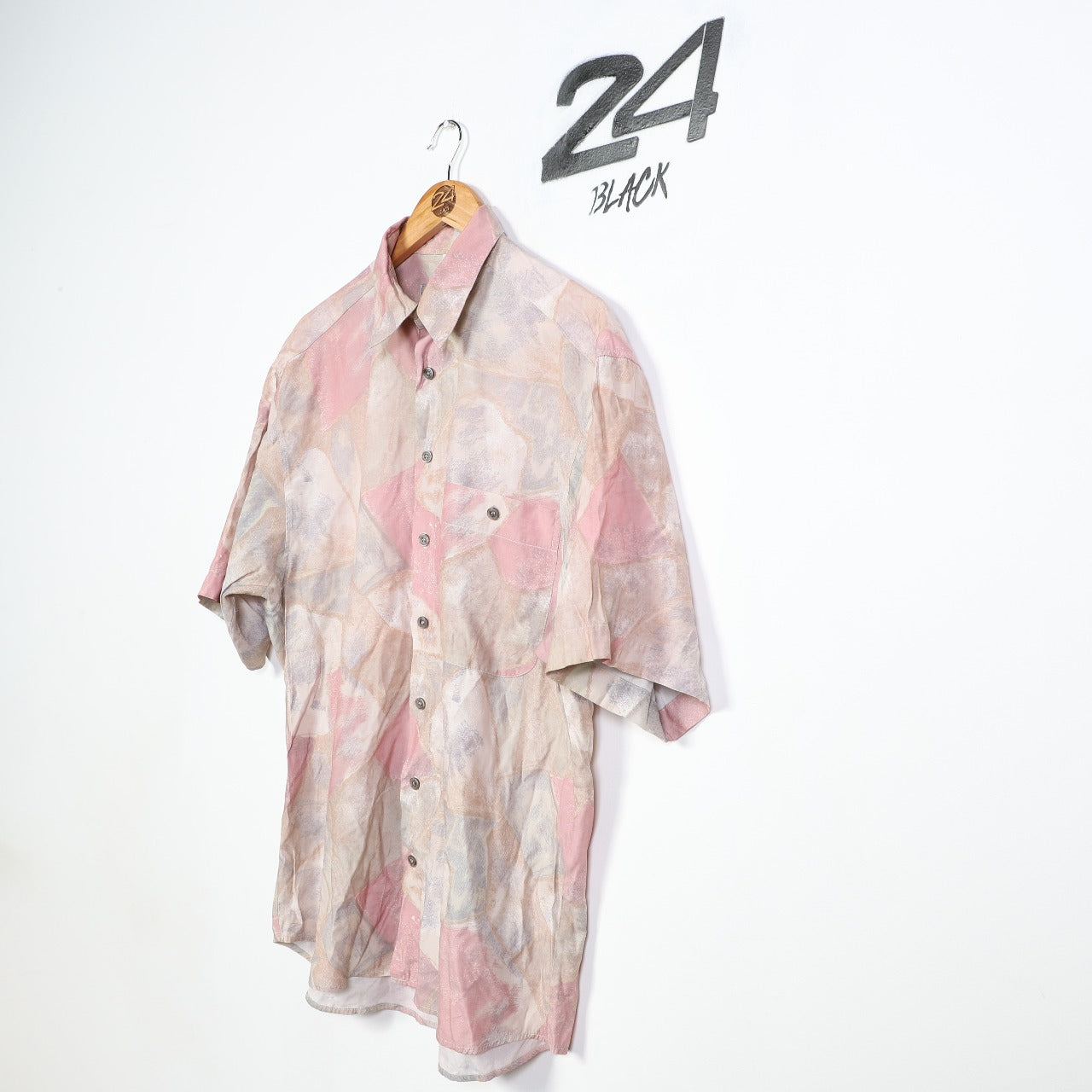 Vintage Club D'Amingo Abstract Silk Shirt