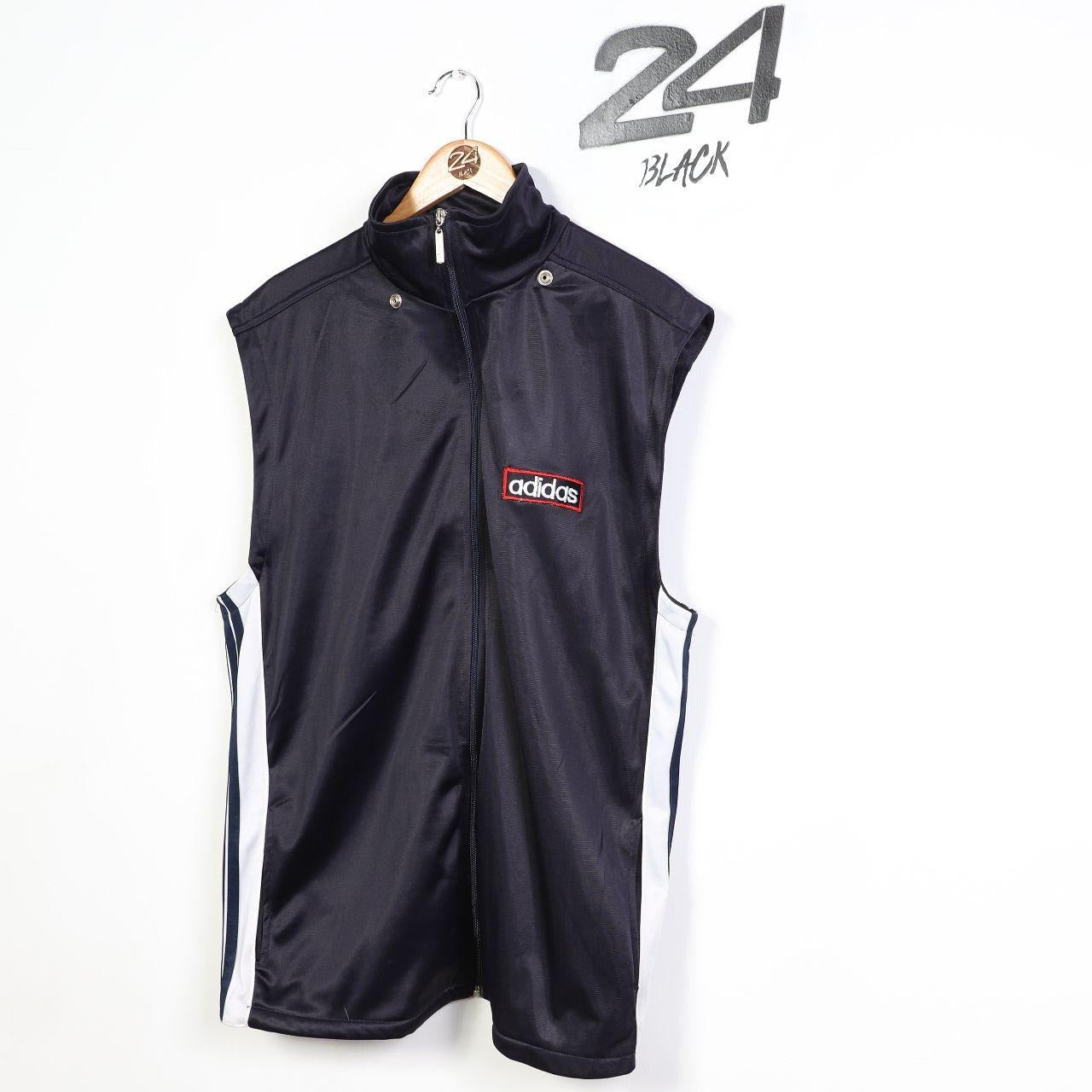 Vintage Adidas Popper Sleeveless Track Top