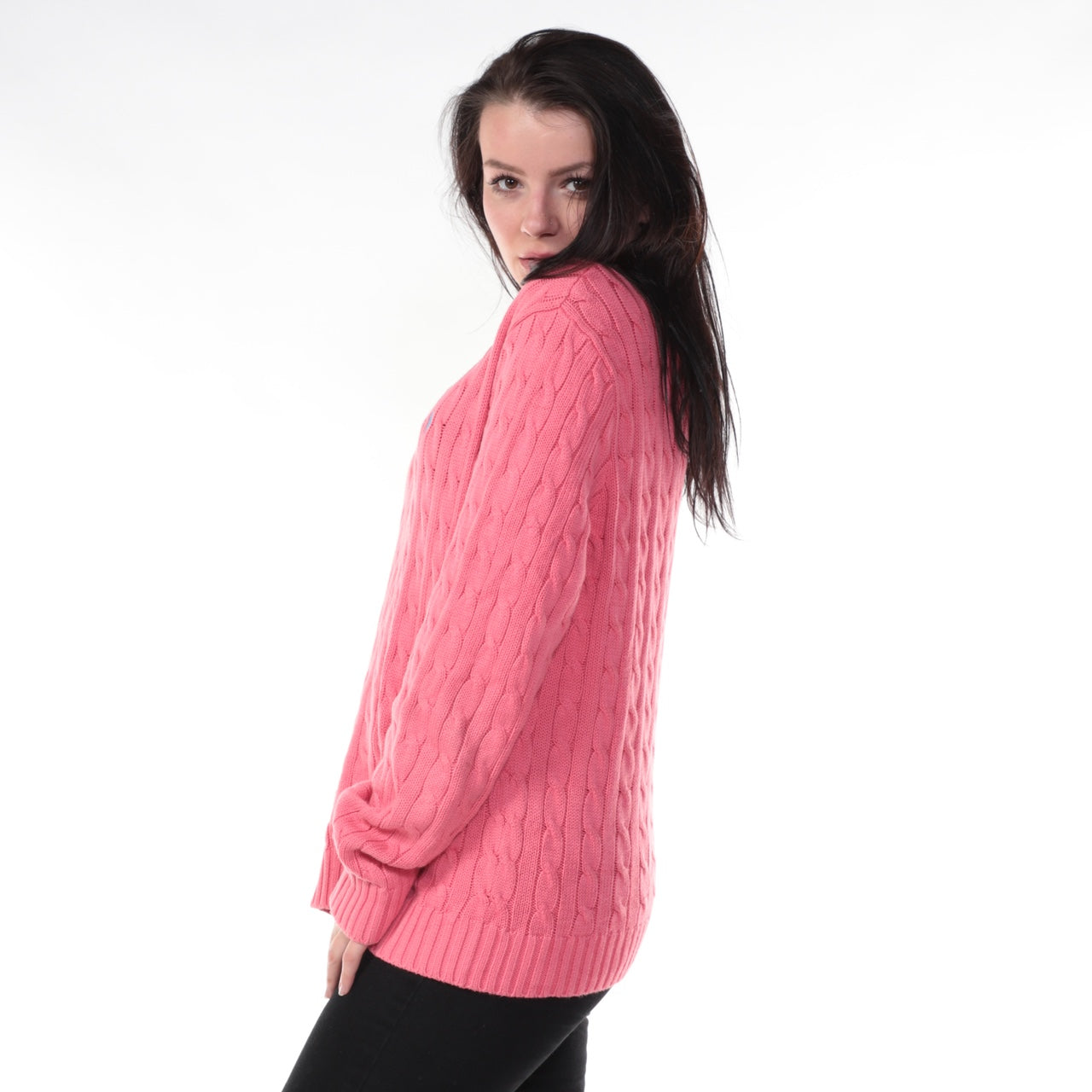 Vintage Ralph Lauren Knitted Jumper - 24 Black Vintage