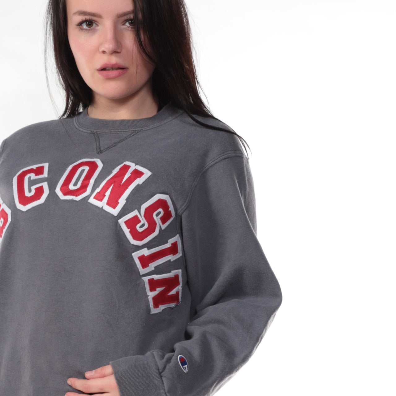 Vintage Wisconsin Champion Sweatshirt - 24 Black Vintage