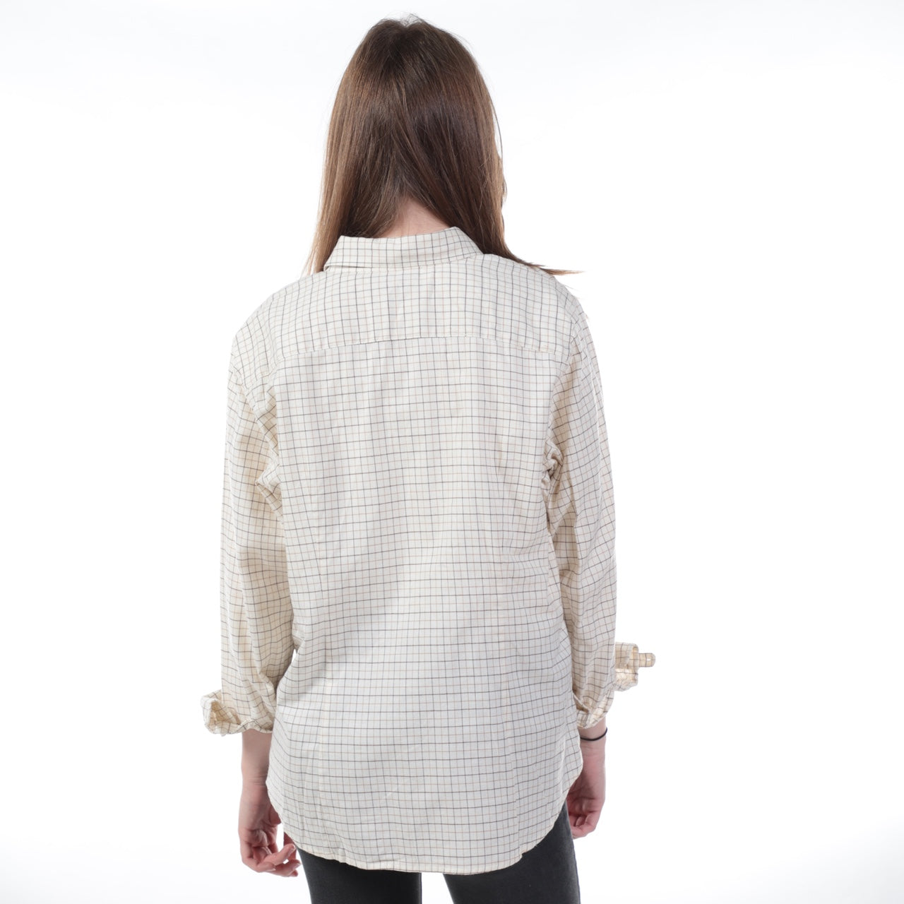 Vintage Lauren Ralph Lauren Cuff Link Shirt - 24 Black Vintage