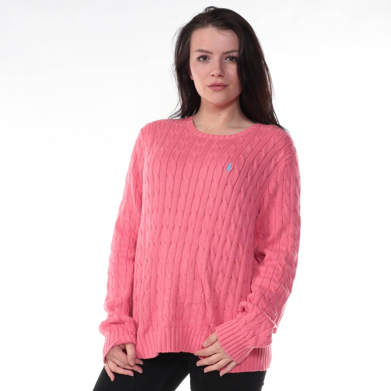 Vintage Ralph Lauren Knitted Jumper - 24 Black Vintage