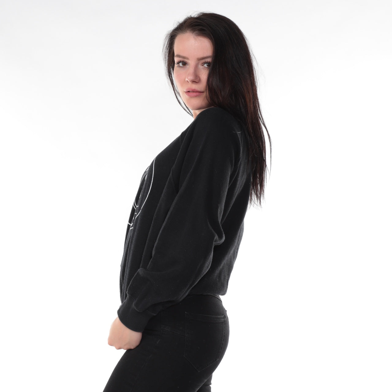 Vintage Disney Mickey Mouse Sweatshirt - 24 Black Vintage