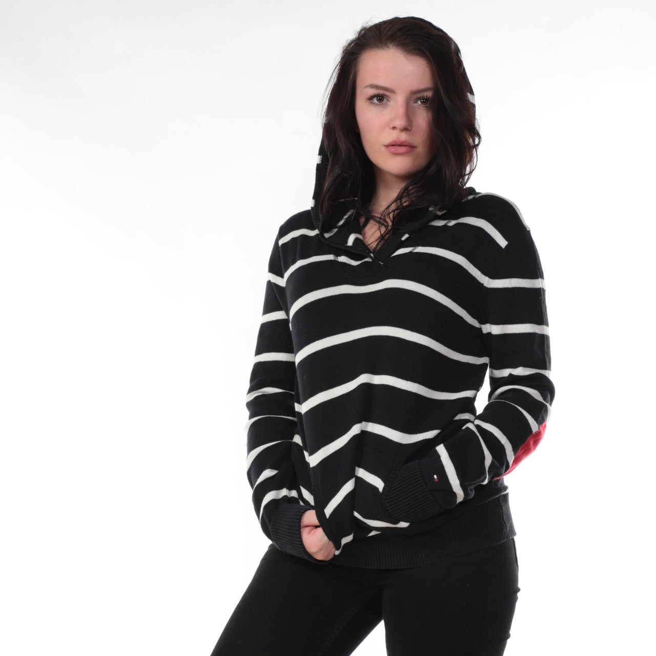 Vintage Tommy Hilfiger Hoodie - 24 Black Vintage