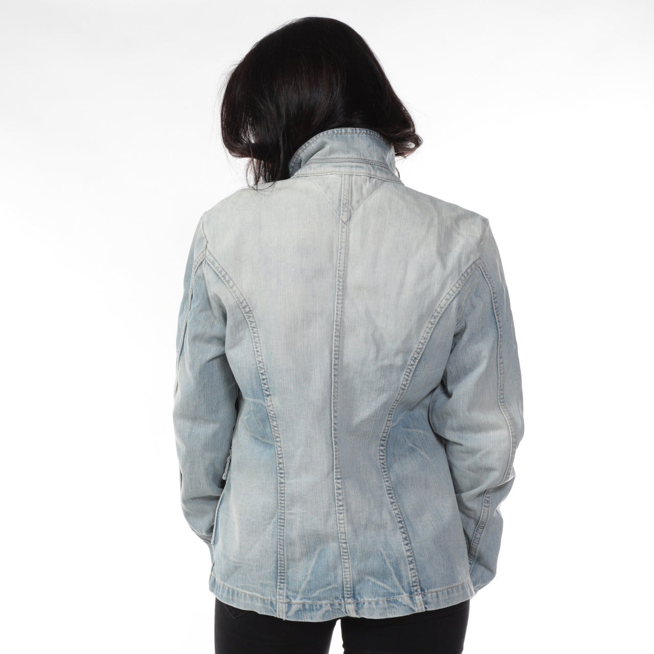 Vintage Tommy Hilfiger Denim Jacket - 24 Black Vintage