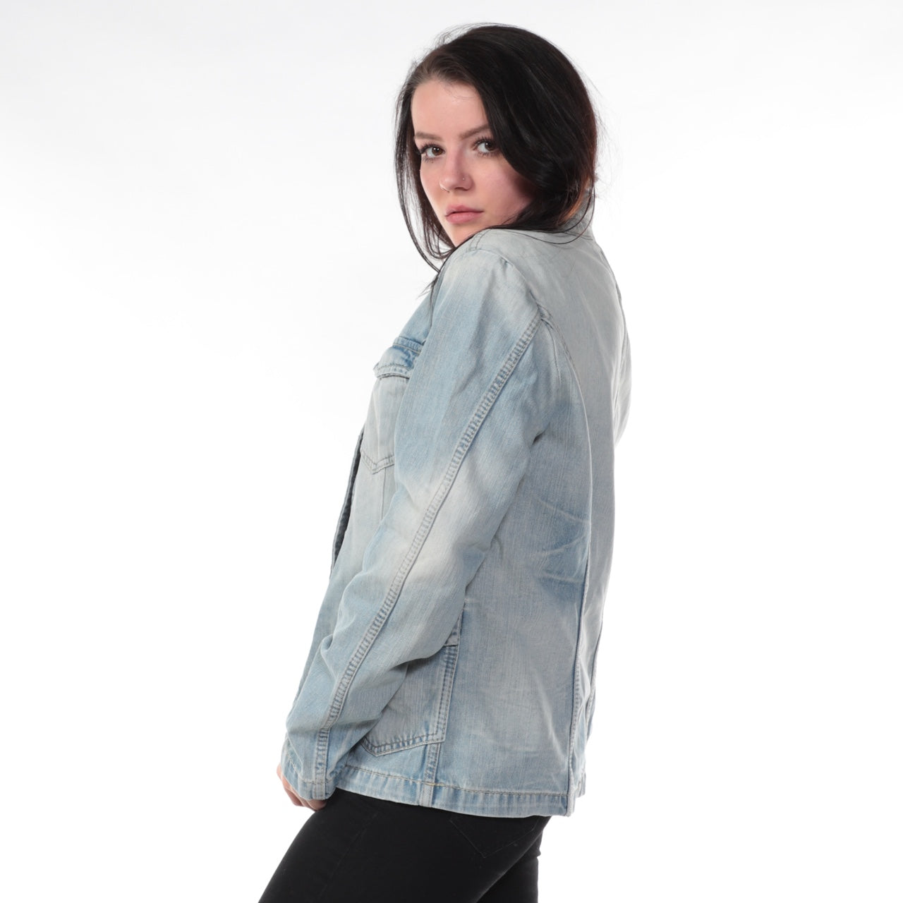 Vintage Tommy Hilfiger Denim Jacket - 24 Black Vintage