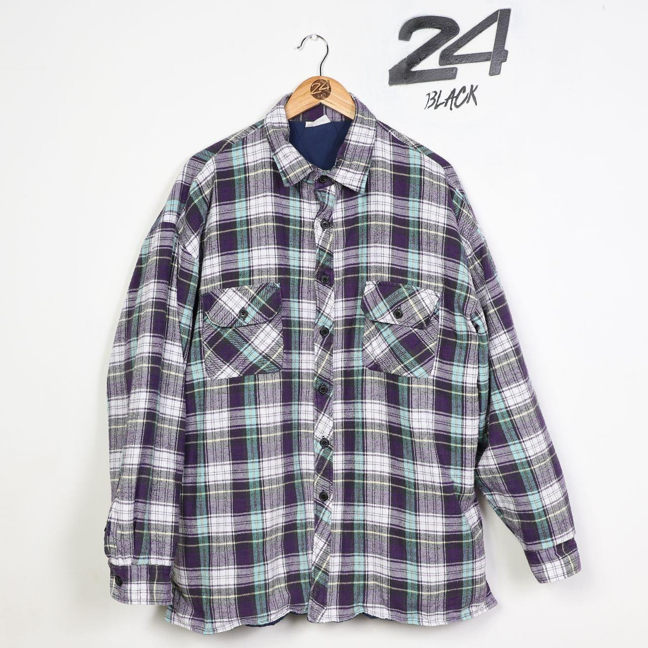 Vintage Quilted Flannel Over Shirt