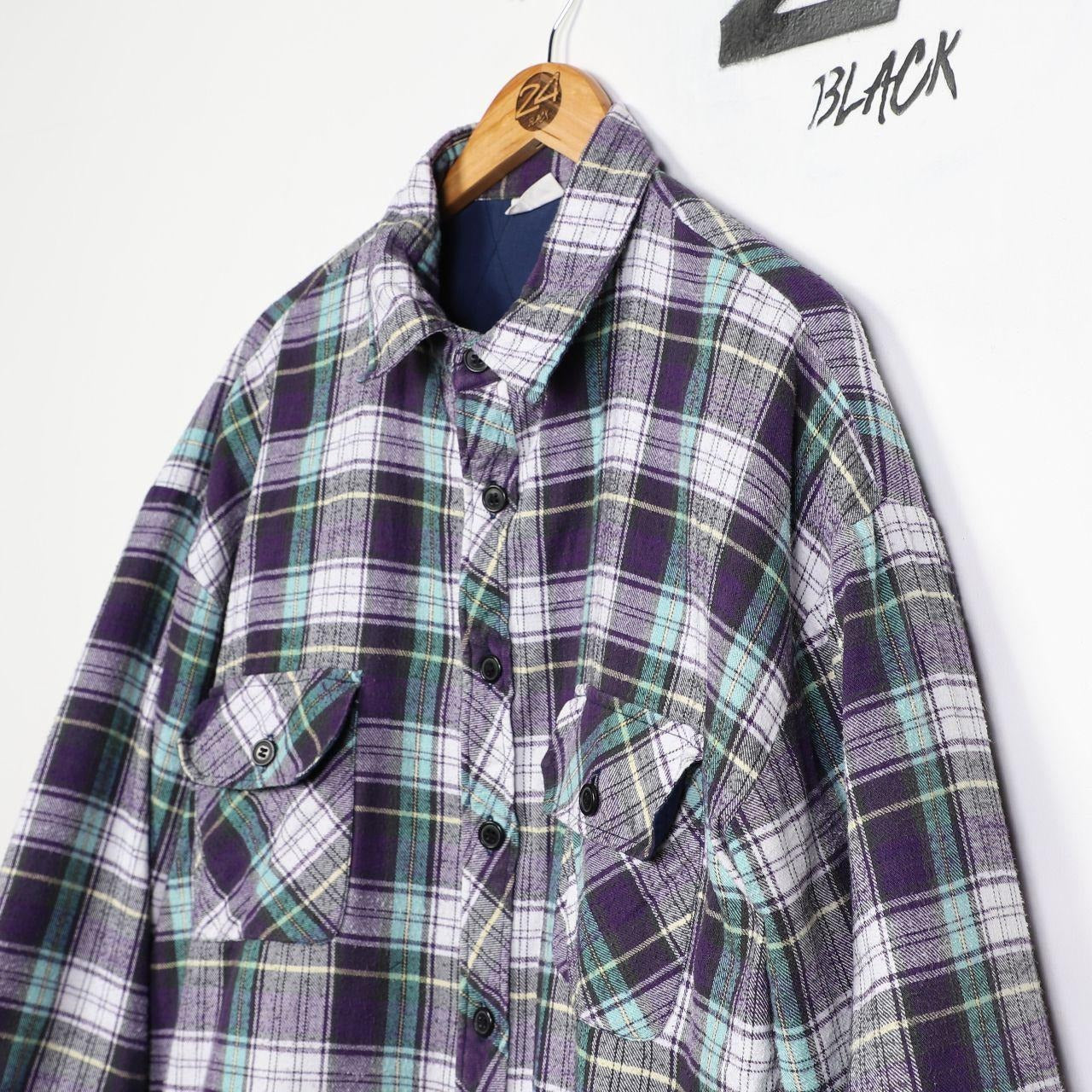 Vintage Quilted Flannel Over Shirt