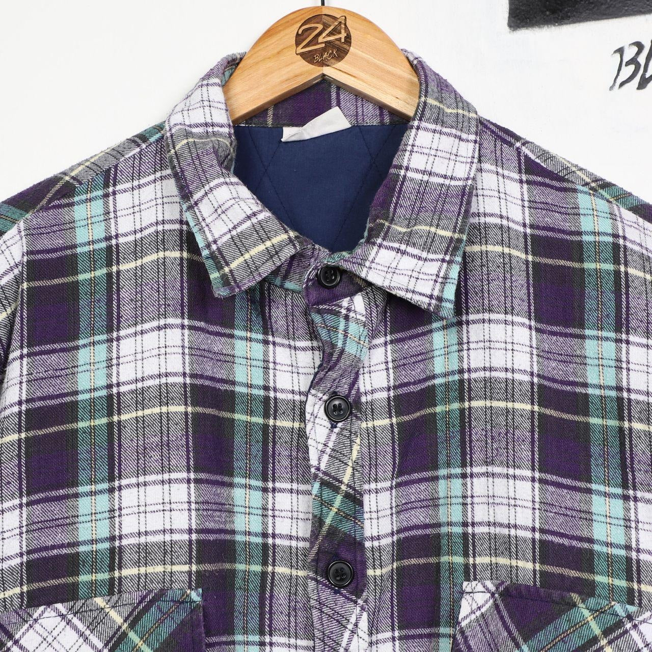 Vintage Quilted Flannel Over Shirt