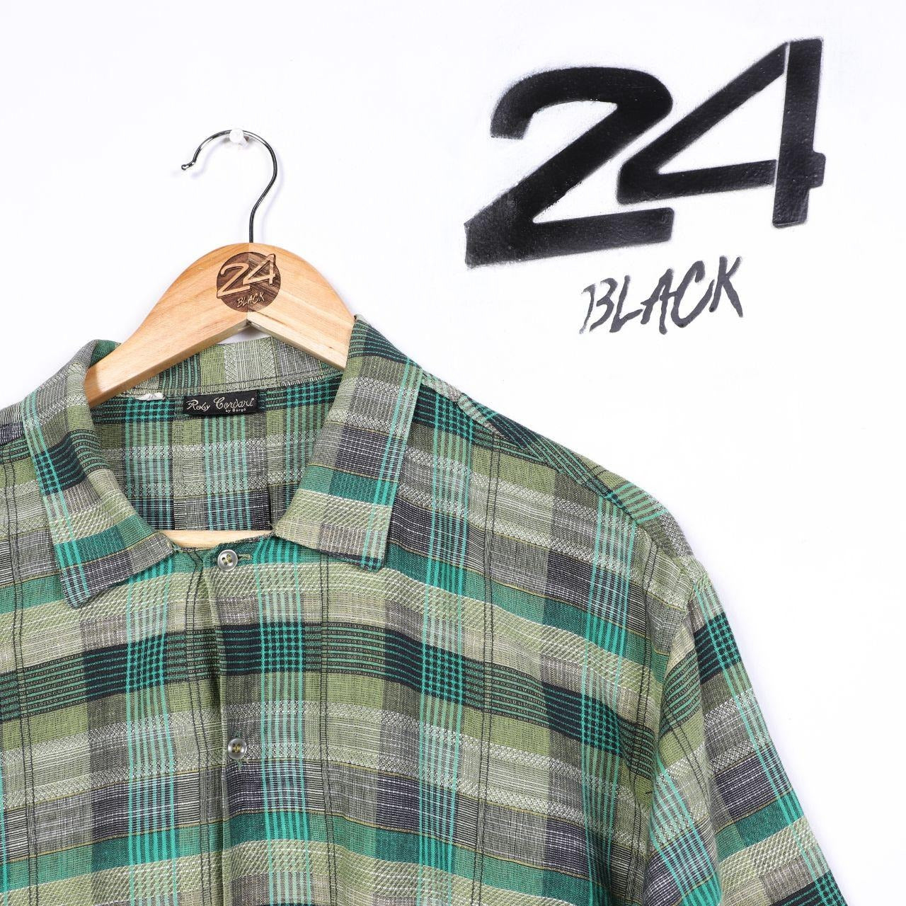 Vintage Short Sleeved Plaid Shirt