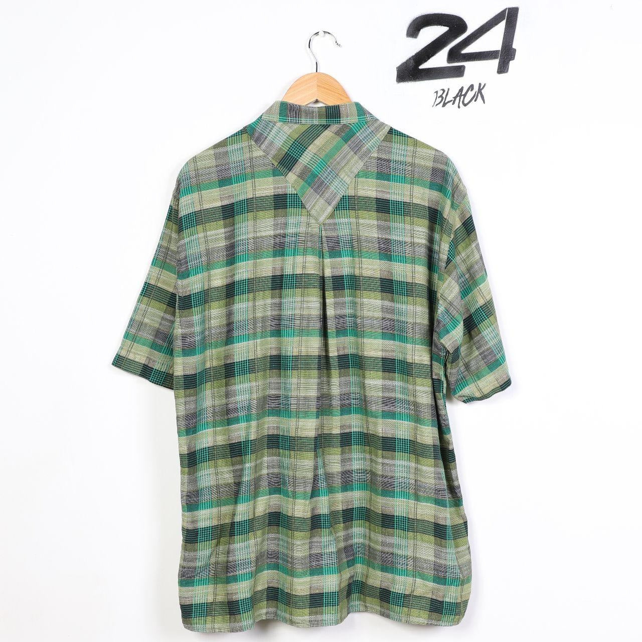 Vintage Short Sleeved Plaid Shirt