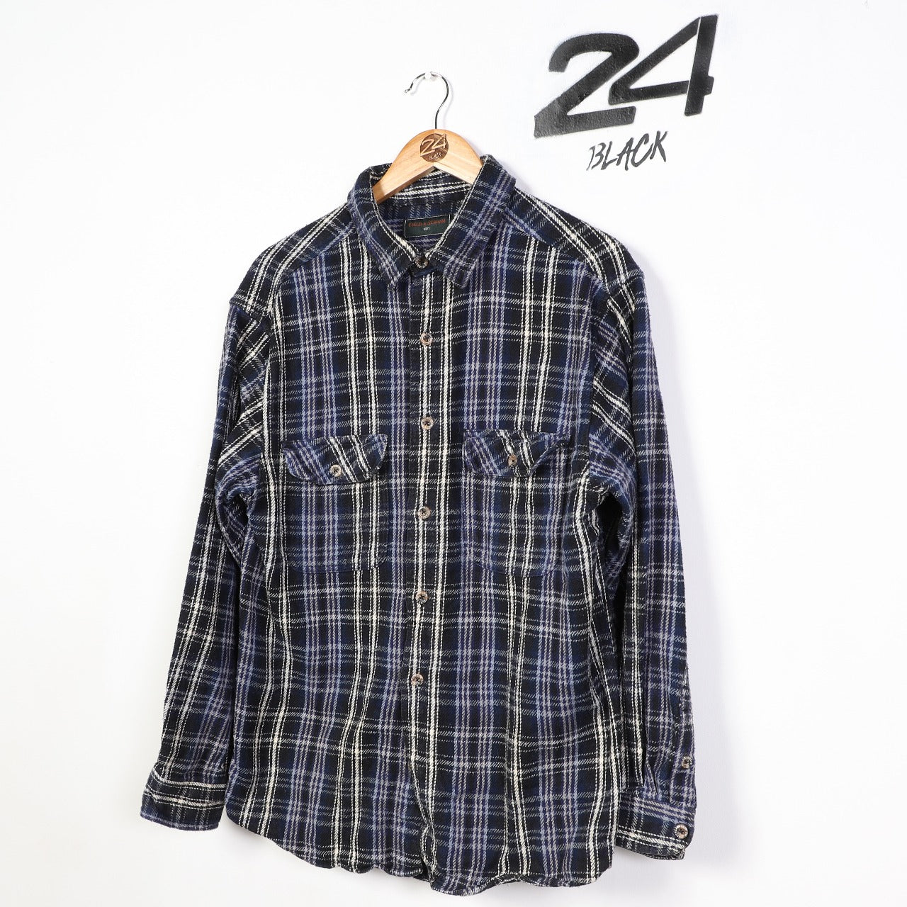 Vintage Field & Stream Flannel Shirt – 24 Black Vintage