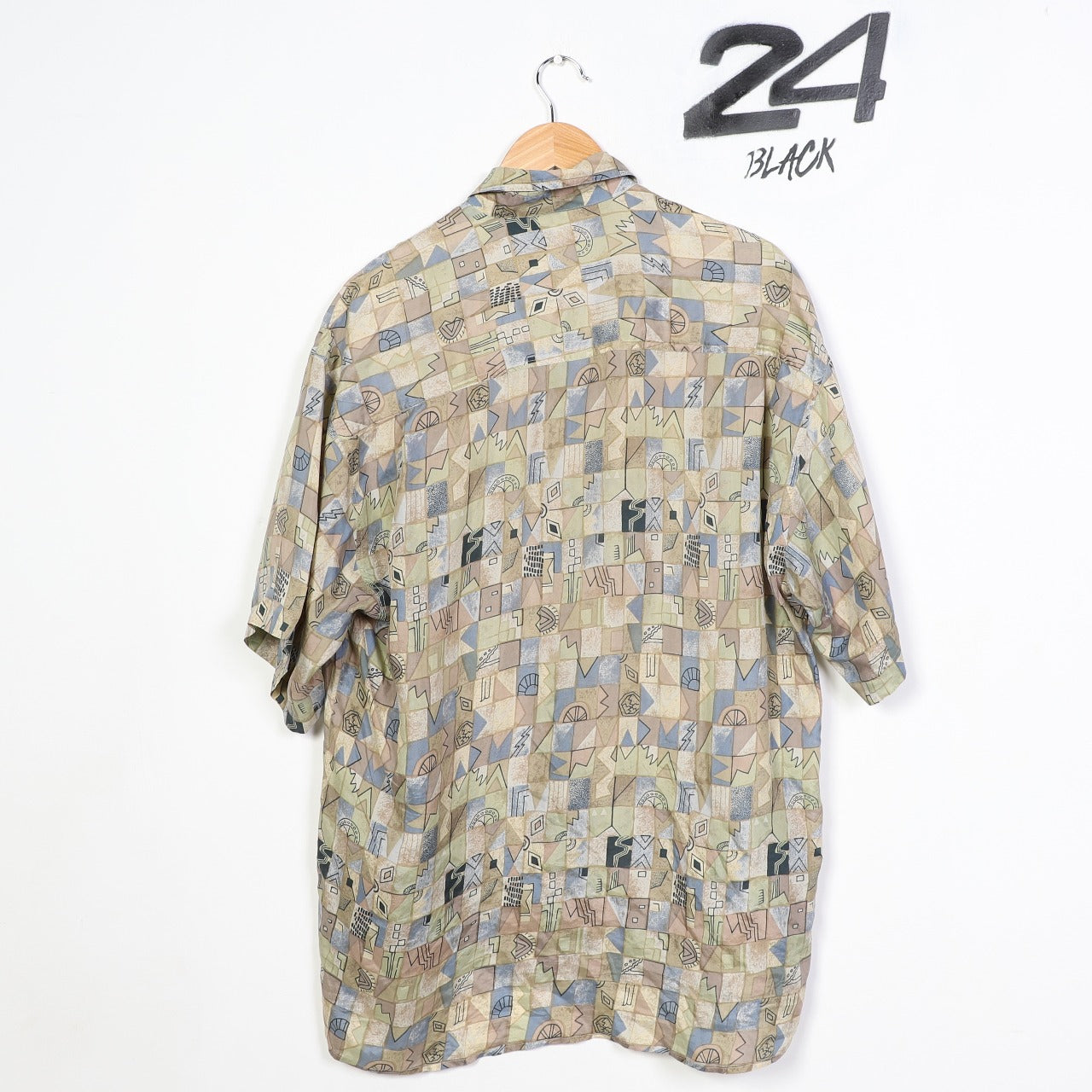 Vintage Abstract Silk Shirt